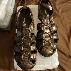 Skechers Brown Biker Sandals. 9.5M
